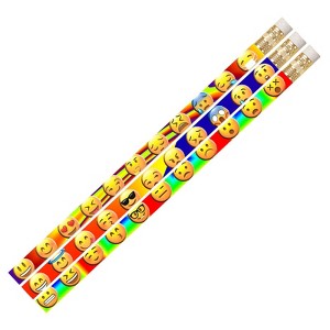 Musgrave Pencil Company Emojis Motivational Pencil, Pack of 12/10 Packs - 1 of 1