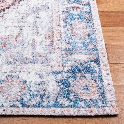 Coastal Charm Blue Flatweave Cotton-Synthetic 8' x 10' Rug