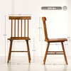 Dining Chairs Set of 2/4, Farmhouse Wood Kitchen Chairs with Rubber Wood Frame, Spindle Back for Dining Room - 3 of 4