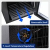 EUHOMY 1.6cu.ft Mini Fridge Cooler - Mini Beverage Cooler, Black - 3 of 4