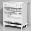 30" Freestanding Bathroom Vanity with Sink, White Solid Wood & MDF Cabinet with Drawer, Adjustable Shelf, Ceramic Top - 4 of 4