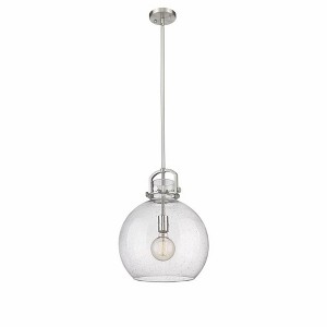 Newton Sphere - 1 Light Stem Hung Pendant In Industrial Style-19.63 Inches Tall and 14 Inches Wide - 1 of 1