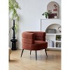 Nordlys Metal and Bouclé Lounge Chair Modern Design Style Upholstery Living Room - 3 of 4