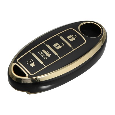 Unique Bargains TPU 4-Button Keyless Entry Remote Key Fob Cover Fit for Nissan Altima Rogue