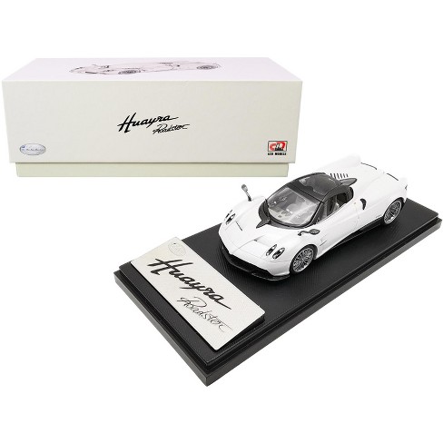Pagani Huayra Roadster White With Carbon Accents 1/43 Diecast