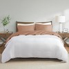 4 Pcs 600 Thread Count Cotton Blend Sheet Set, Deep Pocket Premium Touch Bedding Set, Hotel Collection Style Solid Cozy Bed Set for All Season - 3 of 4
