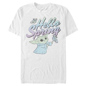 Men's Star Wars The Mandalorian Grogu Hello Spring T-Shirt - 1 of 4
