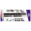 Pentel Arts Refillable Pocket Brush Pen Gray (PTAGFKP3BPN) - 2 of 2