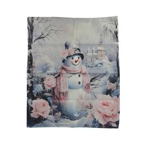 Unique Bargains Dining Chair Slipcovers Linen Pink 22.83"x19.29" 1 Pc - 1 of 4