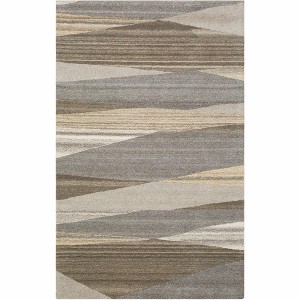 Hauteloom Forum Taupe Modern Wool Rug - 1 of 4