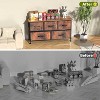 XIYUYEU 5 Drawers Dresser for Bedroom,Fabric Dresser with Metal Frame and Waterproof Wood Top,Dressers for Kids Room,Hallway,Black/White/Gray/Brown - 4 of 4