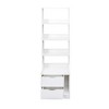 Okak Minimalism Bookshelf, Storage Shelves with 5 Shelves, Tall Bookcase for Books and CDs, Storage Organizer for Living Room, Bedroom, White - 3 of 4