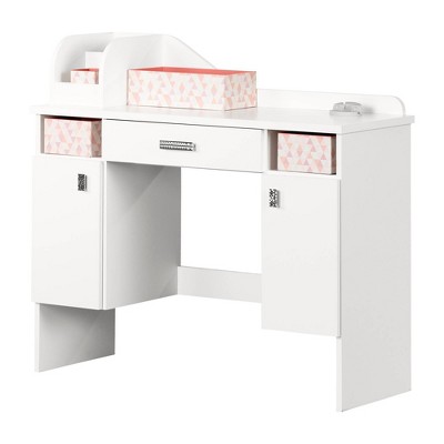 Tiara Makeup Desk Pure White - South Shore