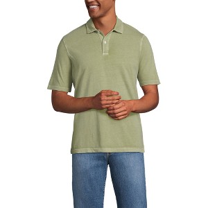 Lands' End Men's Short Sleeve Sun Faded Super T Polo - 1 of 3