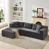 106" Cloud Sectional Couch with L-Shape Chaise with Deep Seat, Upholstered Couches for Living Room, Bedroom - 2 of 4