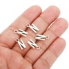 Unique Bargains Metal Bulk Elegant DIY Crafts Jewelry Making Initial Pendant 50 Pcs - 4 of 4
