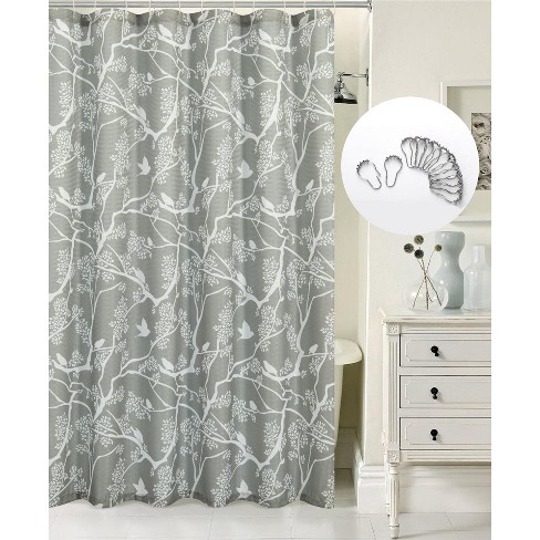 Dainty Home 3D Printed Textured Waffle Weave 13 Piece Shower Curtain Set - image 1 of 4