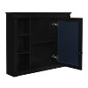 NicBex 35" Wall Mounted Bathroom Storage Cabinet,Medicine Cabinet with Mirror,Wall Cabinet with 6 Open Shelves,Over the Toilet Storage Cabinet - 2 of 4
