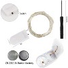 FAAYFIAN 12-Pack 7 ft 20-LED Fairy Lights, Battery Operated Multi-Color Silver Wire Firefly String Lights - 3 of 4