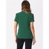 INSPIRE CHIC Women's Notch Lapel Collar One Button Office Formal Short Sleeve Blazer - 4 of 4