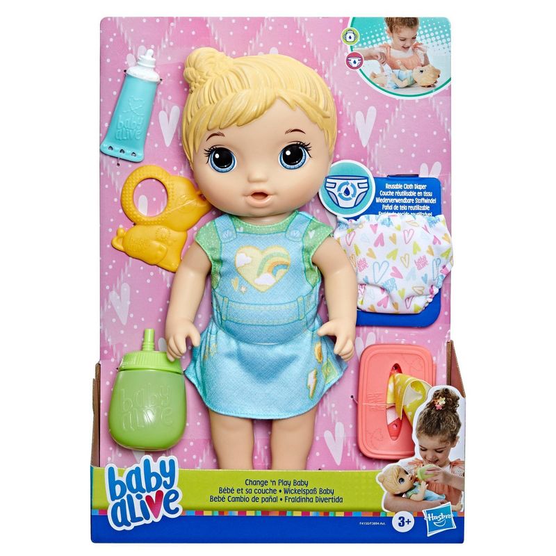 Baby Alive Change &#39;n Play Baby Doll - Blonde Hair, 2 of 7