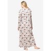 Dreams & Co. Women's Plus Size Long-Sleeve Gown - 3 of 4
