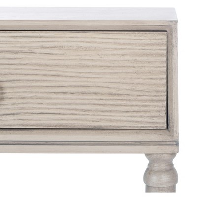 Gray Pinewood Traditional Console Table with Storage