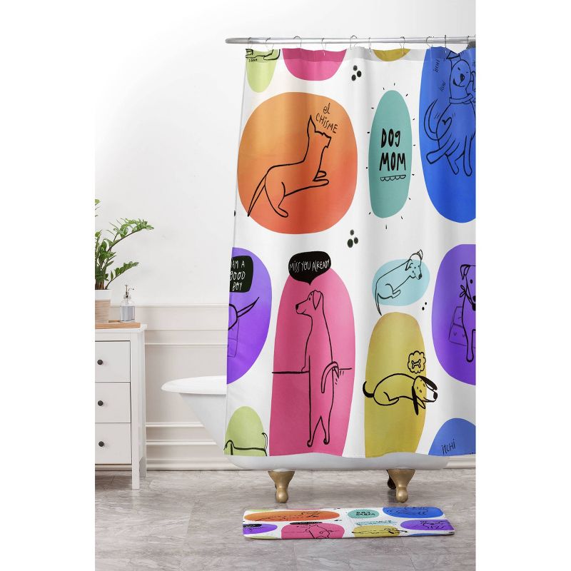 Deny Designs Isa Zapata Mutt Mom Shower Curtain, 4 of 5