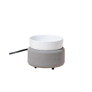 makesy 2-in-1 ceramic candle warmer - matte white - 1 of 3