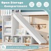 TopComfy Beds Full Loft Bed with Storage Shelves and Cabinet Loft Beds with Detachable Slide and Ladders for Bedroom, Blue, 57.7"*60.8"*161.35" - 3 of 4
