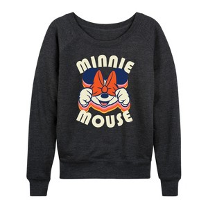 Women's - Disney - Minnie Mouse Repeat Lightweight French Terry Slouchy - 1 of 4