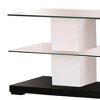 Ivana TV Stand for TVs up to 63" and Consoles White/Black - Acme Furniture: Modern Rectangular Shape, No Assembly Required - 2 of 4