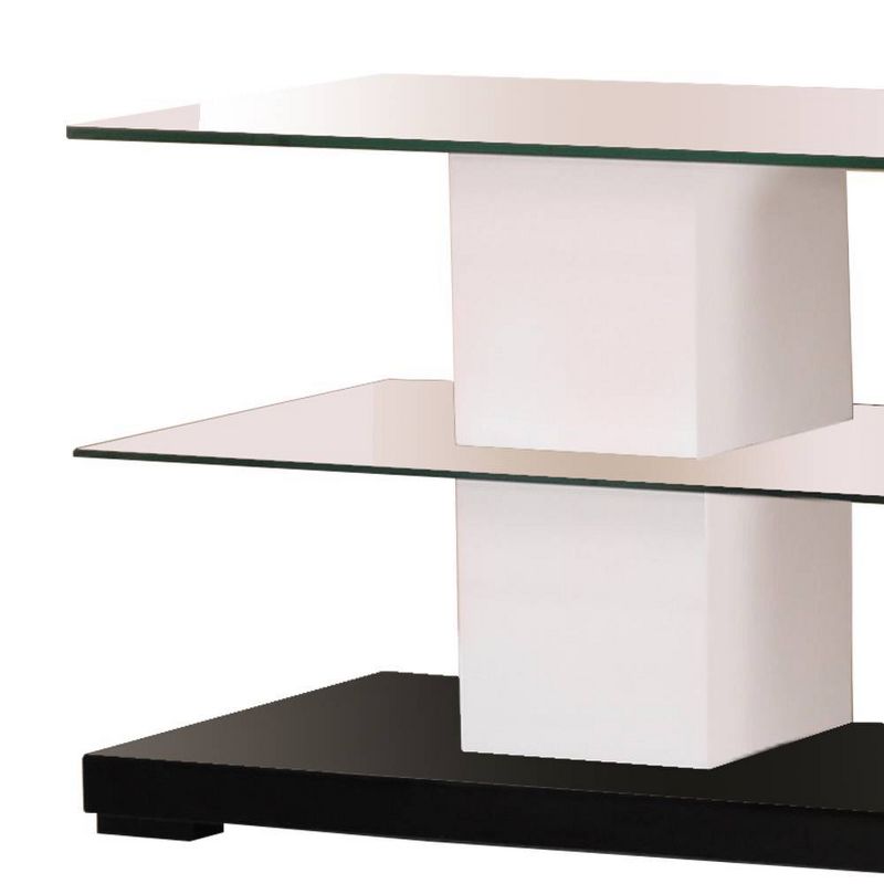 Ivana TV Stand for TVs up to 63&#34; and Consoles White/Black - Acme Furniture, 3 of 6