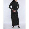 Women's Mesh Turtleneck Maxi Maternity Dress | Motherhood Maternity - 2 of 4
