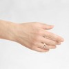 Pompeii3 Stone Finish Wedding Band 14K Gold - 4 of 4