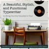 Maplefield Manual Typewriter - Typewriter for Home & Office Decor - Easy Setup, Great Gift for Writers (Black) - 2 of 4
