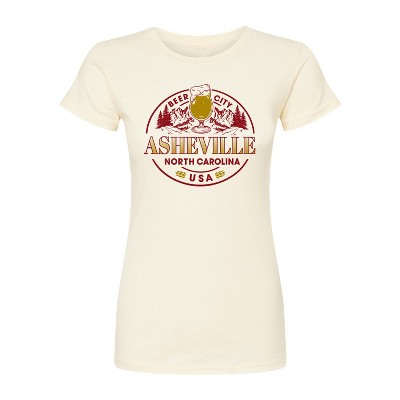 Women's - Instant Message - Asheville NC Fitted Graphic T-Shirt