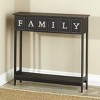 The Lakeside Collection Console Sentiment Accent Table with Family Accent - 2 of 3