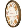 Creative Products Give Thanks Every Day 20 x 20 Round Brown Framed Print - 2 of 4