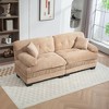 Ridstar Two-Seat Sectional Sofa For Living Room & Apartment-Brown - 4 of 4