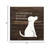 Slickblue 7x7 Dog Quote Wood Sign – Lab Testing Food Humor for Pet Owners' Kitchen or Home, Color Options - 3 of 3