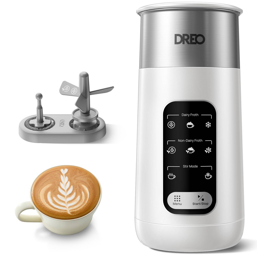 Dreo Electric 10.1oz Automatic Hot & Cold Foam Milk Frother Stainless Steel