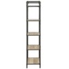 Antique Oak & Sandy Gray Finish Bookshelf - 4 of 4