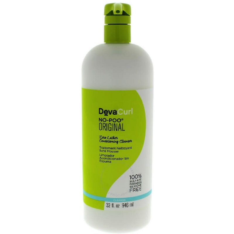 DevaCurl No-Poo ORIGINAL Zero-Lather Conditioning Cleanser (32 oz) Deva Hair Curl Cleanse Shampoo, 3 of 7
