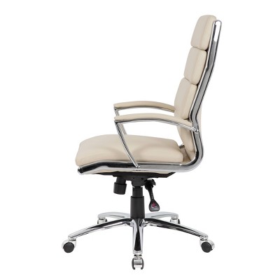 Elegant Beige CaressoftPlus High-Back Executive Swivel Chair