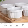 GustoWave 8 OZ Ceramic Ramekins Bowls, Set of 8 Souffle Dishes Ramekins for Creme Brulee Dishes, Pudding, Custard Cups, Oven Safe - 3 of 4