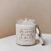 Sweet Water Decor She Believed She Could 9oz Clear Jar Soy Candle - 2 of 3