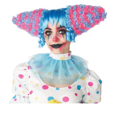 California Costumes Funhouse Clown Wig blue pink Target