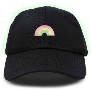 Dalix Robot Embroidered Glow in the Dark Retro Dad Hat Cotton Baseball Cap Adjustable Mens - 1 of 4