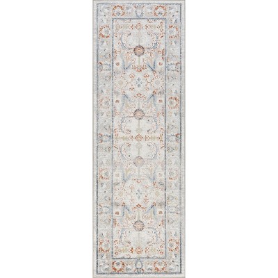 Nuloom Lyric Medallion Machine Washable Indoor Area Rug